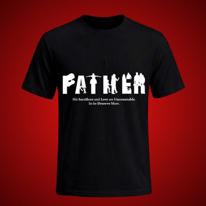 Father's Love & Sacrifice Printed T-Shirt