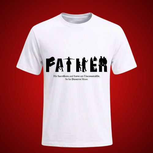 Father's Love & Sacrifice Printed T-Shirt