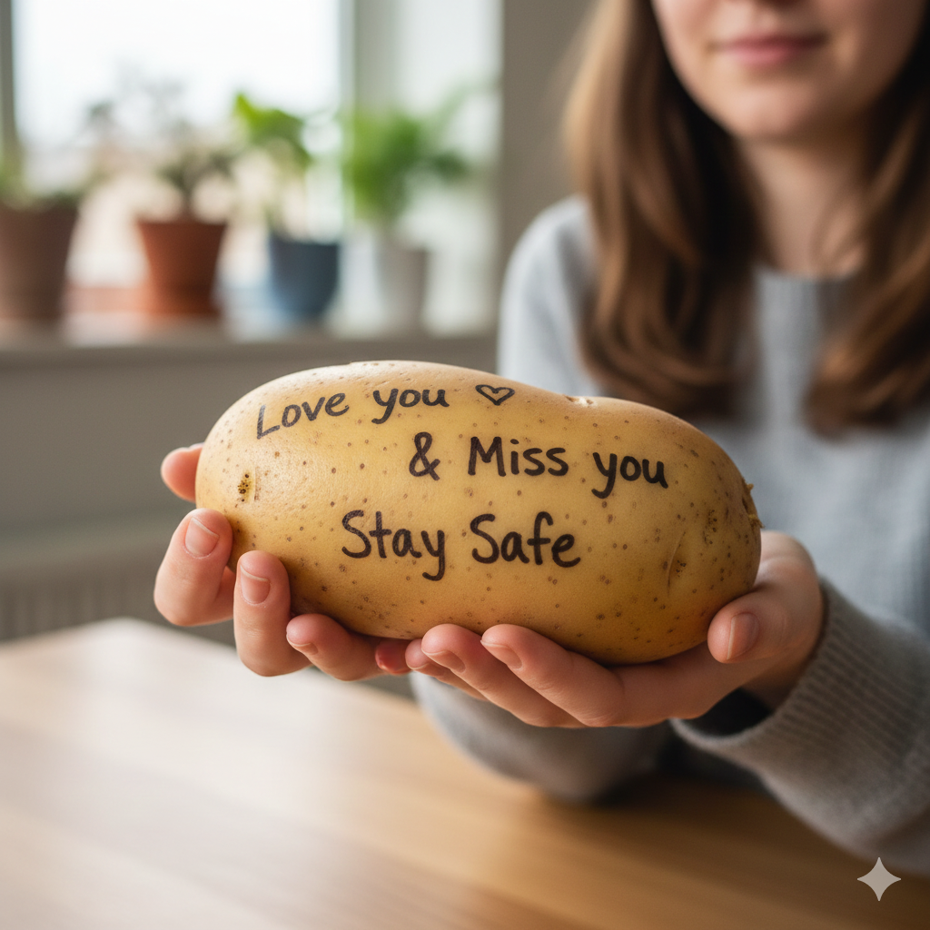Potato Parcel – Send a Personal Message on a Real Potato